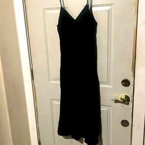 Gap Long Black Dress Left Slit